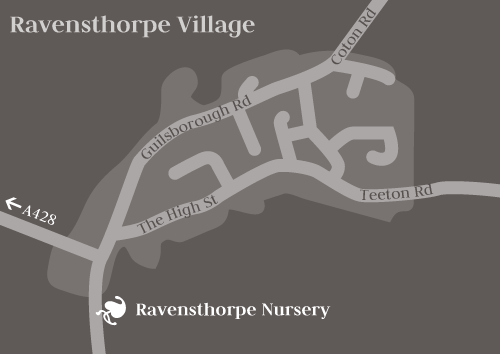map of Ravensthorpe village
